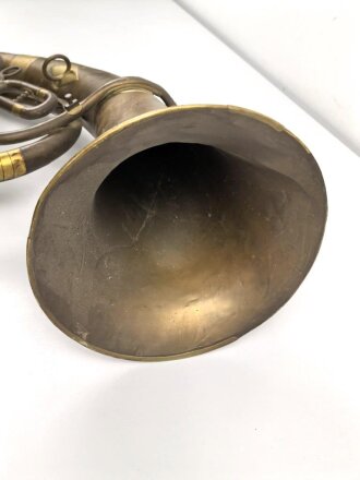 Kaiserreich, Tuba in gutem Zustand. Hoflieferant Reisser Ulm. Kammerstück, Funktion nicht geprüft