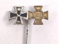Miniatur 9mm Eisernes Kreuz 2. Klasse 1914 / Ehrenkreuz für Kriegsteilnehmer