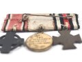 Miniaturspange eines preussischen Rot Kreuz Angehörigen, die Ehrenzeichen in 16mm Ausgeführt,
