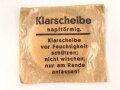 Satz Klarscheiben napfförmig  für eine Gasmaske der Wehrmacht und für die S Maske des Luftschutz.