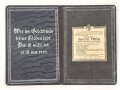 1.Weltkrieg, Andenkenmappe an einen Luftschiffer. Maße 12 x 17cm
