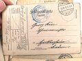 1.Weltkrieg, Stapel Feldpost eines Angehörigen im Feld Maschinengewehr Zug Nr. 209, knapp über 100 Belege