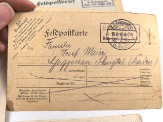 1.Weltkrieg, Stapel Feldpost eines Angehörigen im Reserve Infanterie Regiment 249