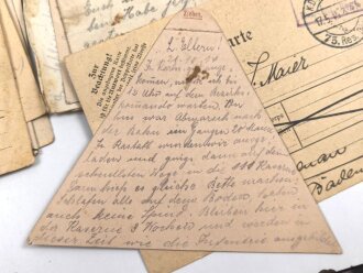 1.Weltkrieg, Stapel Feldpost eines Angehörigen im Reserve Infanterie Regiment 249