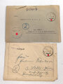Vier Feldpostbriefe eines  Angehörigen Feldpostnummer 26893 Landesschützenbataillon 957, aufgestellt 1944 im Raum berlin / Brandenburg