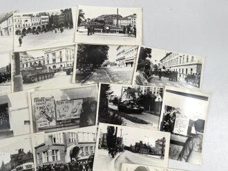 Tschechoslowakei 1968 " Prager Frühling " Konvolut 53 Fotos im Format 9 x 14cm.