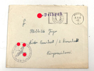 Waffen SS Feldpostbrief eines Angehörigen...
