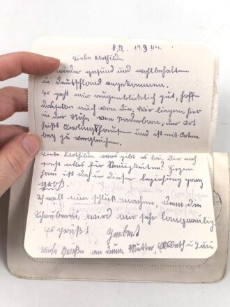 Waffen SS Feldpostbrief eines Angehörigen im SS Ausbildungslager Sennheim, dazu ein weiterer Beleg