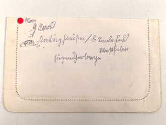 Waffen SS Feldpostbrief eines Angehörigen im SS Ausbildungslager Sennheim, dazu ein weiterer Beleg