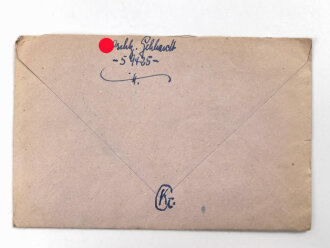 Waffen SS Feldpostbrief eines Angehörigen Feldpostnummer  59425 ( 12.SS Panzerdivision Hitlerjugend ), datiert am 30.5.44