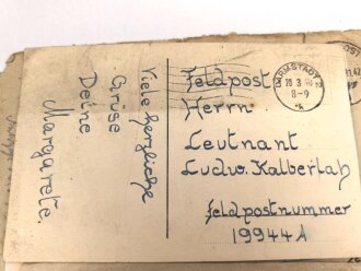 Konvolut Feldpost aus diversen Nachlässen. Insgesamt 24 Belege