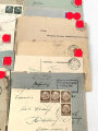 Konvolut zivile Postbelege aus dem 2. Weltkrieg, insgesamt 31 Stück