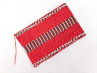 Rumänien, Band zur Medaille Feldzug gegen den Kommunismus. Breite 35mm, Länge 10cm