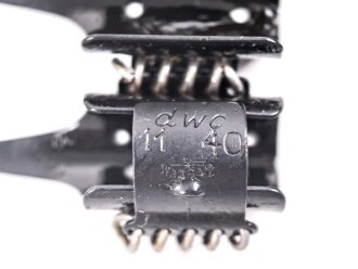 50 Schuss  Gurt MG34/42 der Wehrmacht. Hersteller dwc, datiert 11/40