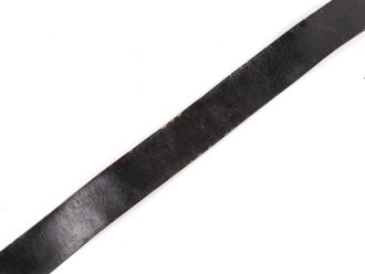 Koppelriemen für Parteiverbände. Schwarzes Leder, RZM Stempel, Gesamtlänge 103cm
