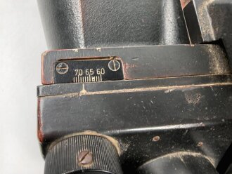 Flakfernrohr 10 x 80 Wehrmacht. Klare Durchsicht, Absehen deutlich. Originallack, beweglich Hersteller cxn.