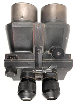 Flakfernrohr 10 x 80 Wehrmacht. Klare Durchsicht, Absehen deutlich. Originallack, beweglich Hersteller cxn.
