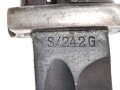 Seitengewehr M84/98 für K98 der Wehrmacht, getragenes Stück, die Scheide überlackiert ?