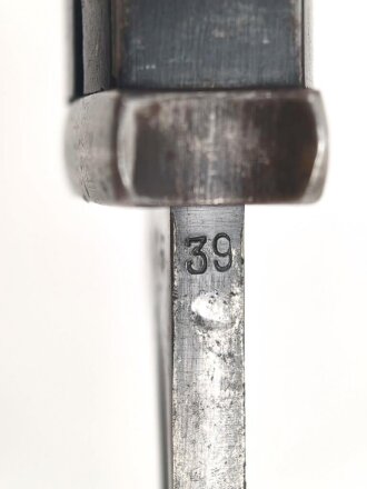 Seitengewehr M84/98 für K98 der Wehrmacht, getragenes Stück