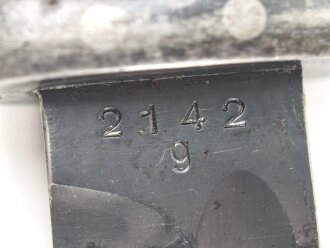 Seitengewehr M84/98 für K98 der Wehrmacht, getragenes Stück