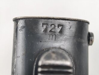Seitengewehr M84/98 für K98 der Wehrmacht, getragenes Stück