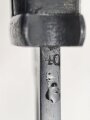 Seitengewehr M84/98 für K98 der Wehrmacht, getragenes Stück