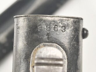 Seitengewehr M84/98 für K98 der Wehrmacht, getragenes Stück