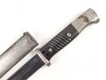 Seitengewehr M84/98 für K98 der Wehrmacht, getragenes Stück