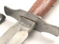 Frankreich 2.Weltkrieg Kampfmesser, Hersteller " S.G.C.C" Unter deutscher Besatzung Hergestellt und so an Deutsche Soldaten unter anderem in Norwegen ausgegeben. Guter Gesamtzustand