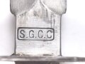 Frankreich 2.Weltkrieg Kampfmesser, Hersteller " S.G.C.C" Unter deutscher Besatzung Hergestellt und so an Deutsche Soldaten unter anderem in Norwegen ausgegeben. Guter Gesamtzustand