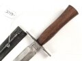 Frankreich 2.Weltkrieg Kampfmesser, Hersteller " S.G.C.C" Unter deutscher Besatzung Hergestellt und so an Deutsche Soldaten unter anderem in Norwegen ausgegeben. Guter Gesamtzustand