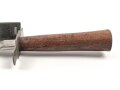 Frankreich 2.Weltkrieg Kampfmesser, Hersteller " S.G.C.C" Unter deutscher Besatzung Hergestellt und so an Deutsche Soldaten unter anderem in Norwegen ausgegeben. Guter Gesamtzustand