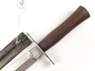 Frankreich 2.Weltkrieg Kampfmesser, Hersteller " GONON 41" Unter deutscher Besatzung Hergestellt und so an Deutsche Soldaten unter anderem in Norwegen ausgegeben. Guter Gesamtzustand