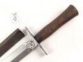 Frankreich 2.Weltkrieg Kampfmesser, Hersteller " GONON 41" Unter deutscher Besatzung Hergestellt und so an Deutsche Soldaten unter anderem in Norwegen ausgegeben. Guter Gesamtzustand