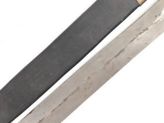 Frankreich Faschinenmesser Modell 1831, Herstellerstempel Talabot Paris 1832.  Ungereinigtes Stück, die Scheide minimal geschrumpft