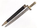 Frankreich Faschinenmesser Modell 1831, Herstellerstempel Talabot Paris 1832.  Ungereinigtes Stück, die Scheide minimal geschrumpft