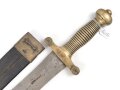 Frankreich Faschinenmesser Modell 1831, Herstellerstempel Talabot Paris 1832.  Ungereinigtes Stück, die Scheide minimal geschrumpft