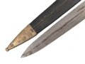 Frankreich Faschinenmesser Modell 1831, Herstellerstempel Talabot Paris 1832.  Ungereinigtes Stück, die Scheide minimal geschrumpft