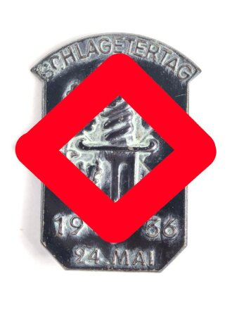 Blechabzeichen "Schlagetertag 1936"