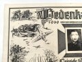 Deutschland nach 1945, Erinnerungsblatt für einen am 5.10.44 im Raum Riga Gefallenen Gefreiten. Maße 31 x 44cm