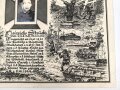 Deutschland nach 1945, Erinnerungsblatt für einen am 5.10.44 im Raum Riga Gefallenen Gefreiten. Maße 31 x 44cm