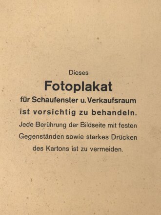 "Bleyle, die praktische Unterziehweste" Werbeaufsteller einen SA Angehörigen Darstellend. Maße etwa 25 x 39cm