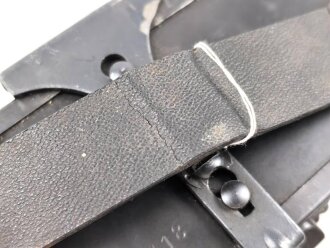 Doppeltrommel 15 für MG15 der Luftwaffe, Hersteller dfb, datiert 1941,  eine "Lippe" abgeschnitten, somit hält keine Patrone mehr und die Eigenschaften als Magazin sind nicht mehr gegeben .  Frei Verkäuflich ab 18. Jahren