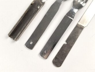 Vierteiliges Besteck Wehrmacht, zusammengehörig, ungebraucht