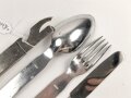 Vierteiliges Besteck Wehrmacht, zusammengehörig, ungebraucht