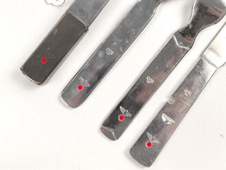 Vierteiliges Besteck Wehrmacht, zusammengehörig, ungebraucht