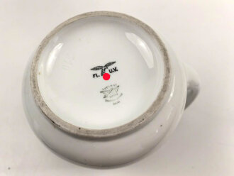 Luftwaffe, Kantinenporzellan große Kaffeekanne, Höhe 29cm, Hersteller Felda Rhön Stadtlengsfeld 1936. Gebraucht