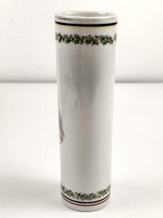 Kaiserreich, patriotische Blumenvase mit Bildnis Kaiser...
