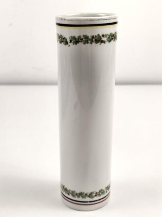 Kaiserreich, patriotische Blumenvase mit Bildnis Kaiser Wilhelm II. Höhe 24cm, leichte Gebrauchsspuren