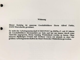 Steinmeyer/Evers, " Deutsche See- und Schiffspost 1886-1945" Band I und II, jeweils gebraucht